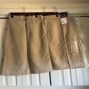 French Toast size 14 Kick Pleat Poly Skirt